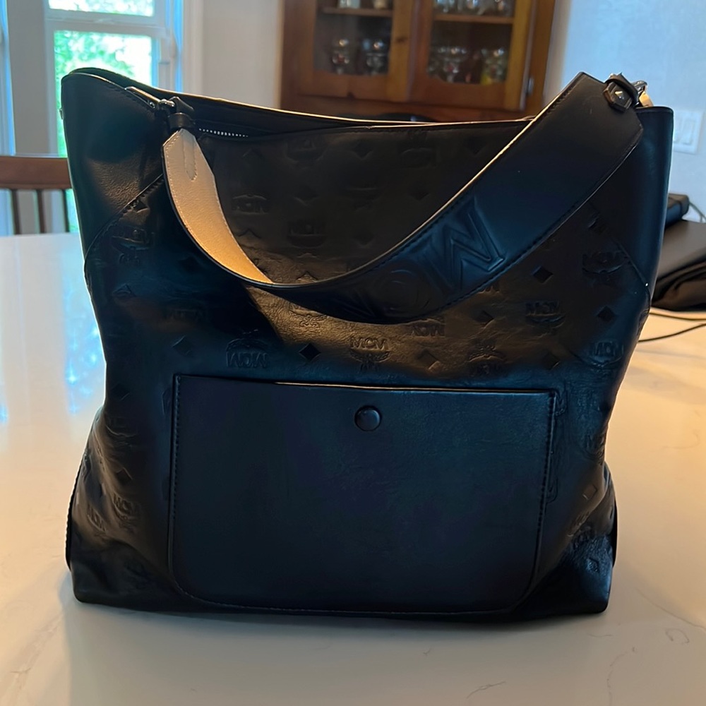 MCM large calfskin Ottomar Klara hobo